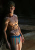 Men's AQ Trunk Men's Hybrid Collection Stripes Boxer Briefs Trunk-up Hot Pants – 3-Pack
